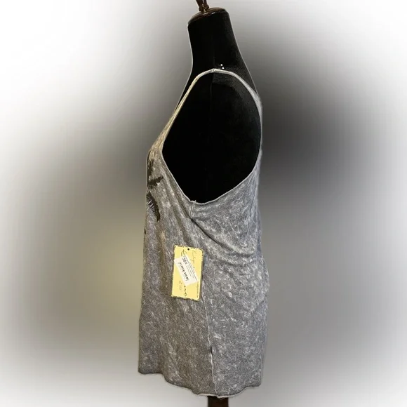 Vintage Havana Gray Sleeveless Graphic Tank Top size S - Picture 4 of 11
